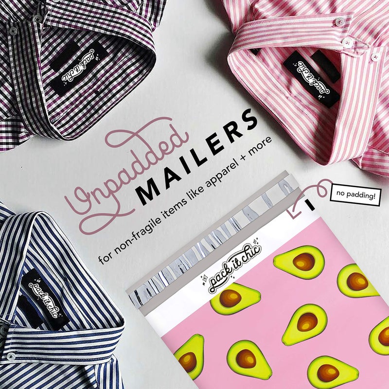 Pack It Chic - 10X13 (100 Pack) California Avocados Poly Mailer Envelope Plastic Custom Mailing & Shipping Bags - Self Seal - Image 4